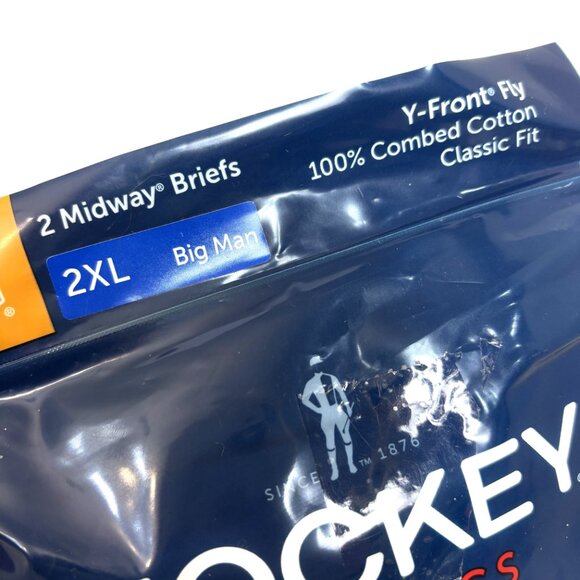 Jockey Classics Midway Briefs Y Front Fly Big Man 2XL NWT NOS - Picture 3 of 9